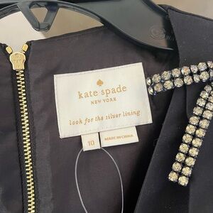 Kate Spade Black Pleated Mini Dress